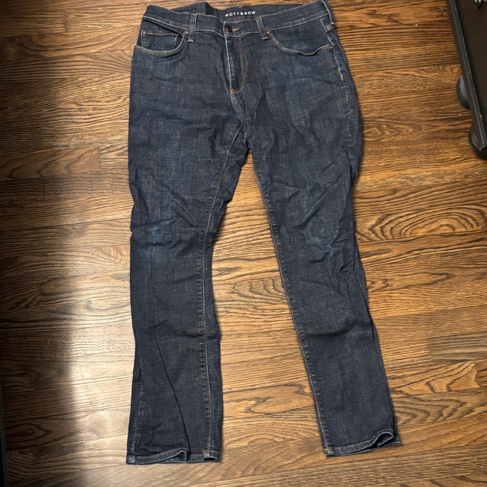 Men's Straight Jeans in Dark Blue